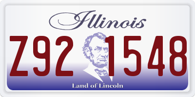 IL license plate Z921548