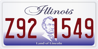 IL license plate Z921549