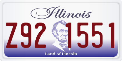 IL license plate Z921551