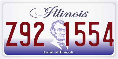 IL license plate Z921554