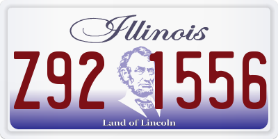 IL license plate Z921556