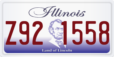 IL license plate Z921558