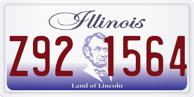 IL license plate Z921564