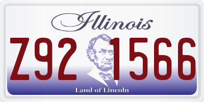 IL license plate Z921566
