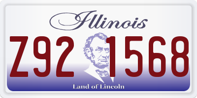 IL license plate Z921568