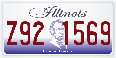IL license plate Z921569