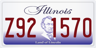 IL license plate Z921570