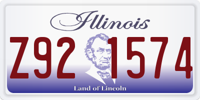 IL license plate Z921574