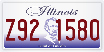 IL license plate Z921580