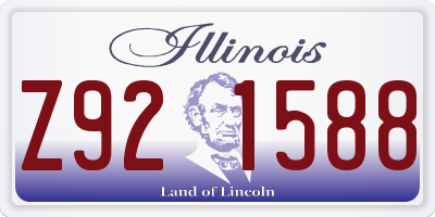 IL license plate Z921588