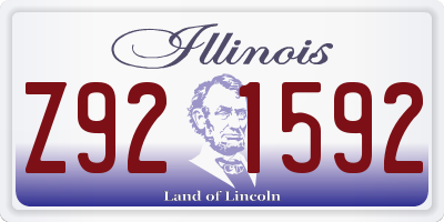 IL license plate Z921592
