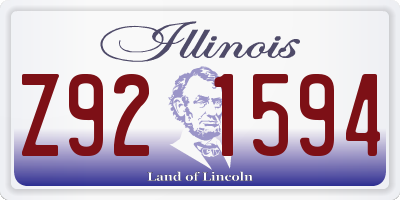 IL license plate Z921594