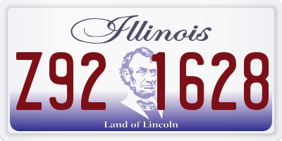 IL license plate Z921628