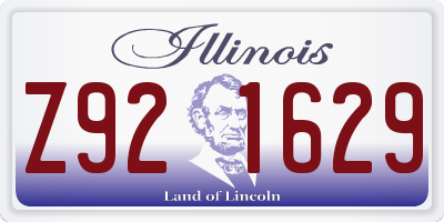 IL license plate Z921629