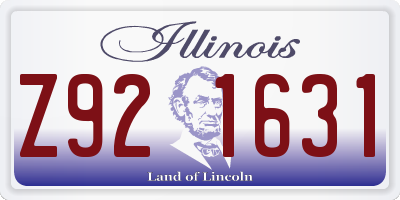 IL license plate Z921631