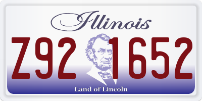 IL license plate Z921652