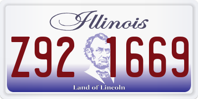 IL license plate Z921669