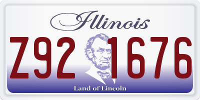 IL license plate Z921676