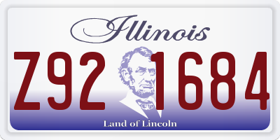 IL license plate Z921684