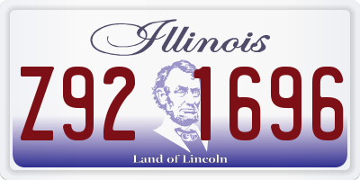 IL license plate Z921696