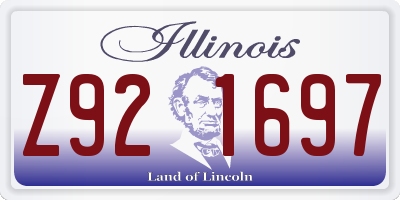 IL license plate Z921697