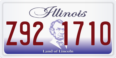IL license plate Z921710