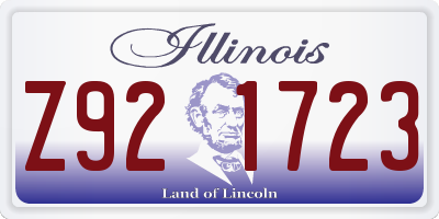 IL license plate Z921723