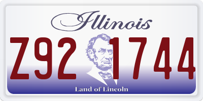 IL license plate Z921744