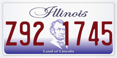 IL license plate Z921745