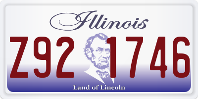 IL license plate Z921746