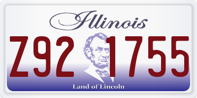 IL license plate Z921755