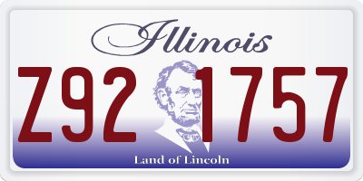 IL license plate Z921757