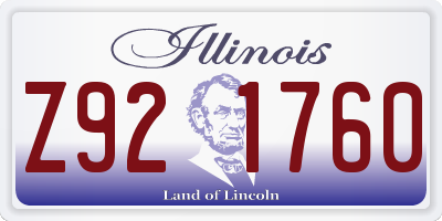 IL license plate Z921760