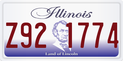 IL license plate Z921774