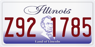 IL license plate Z921785