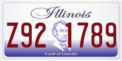 IL license plate Z921789