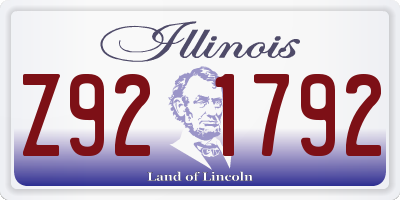 IL license plate Z921792