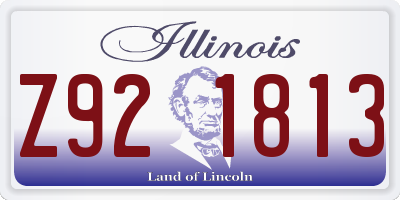 IL license plate Z921813