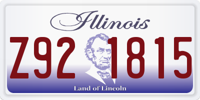 IL license plate Z921815