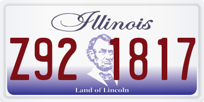 IL license plate Z921817