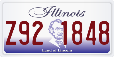 IL license plate Z921848