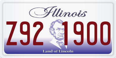 IL license plate Z921900