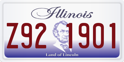IL license plate Z921901