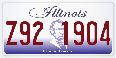 IL license plate Z921904