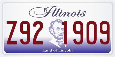 IL license plate Z921909