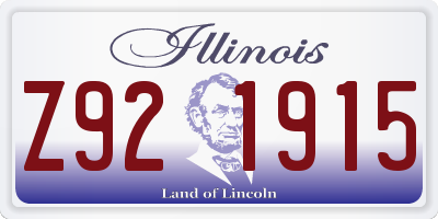 IL license plate Z921915
