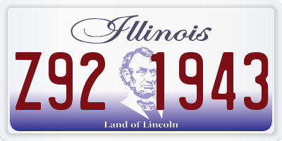 IL license plate Z921943