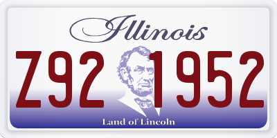 IL license plate Z921952