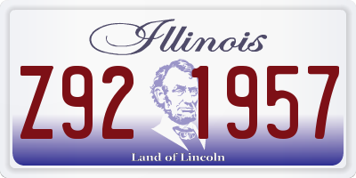 IL license plate Z921957