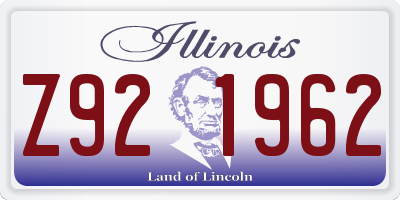IL license plate Z921962